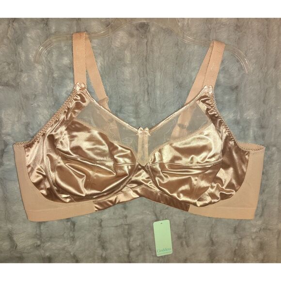 NWT Goddess Keira Soft Cup Wire Free Bra Size 48G GD6093FAN Plus Size Lingerie - Picture 1 of 6